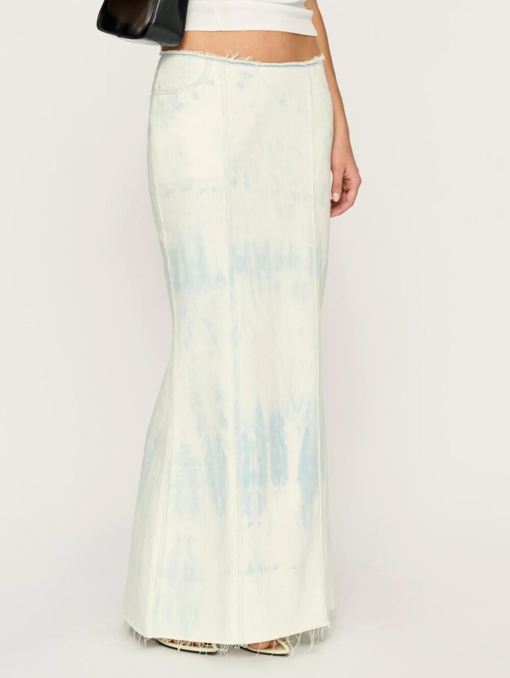 NWT DL1961 Premium Denim "Asra Maxi Skirt" Boho Chic Y2K Clean Girl Festival 27